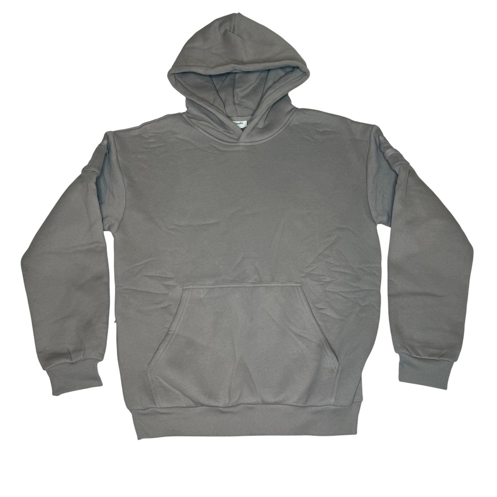 Comfrt Travel Essentials Hoodie Bark Brown Oversized Pullover Size Large NEW